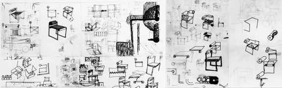 Study sketches of the first and second session